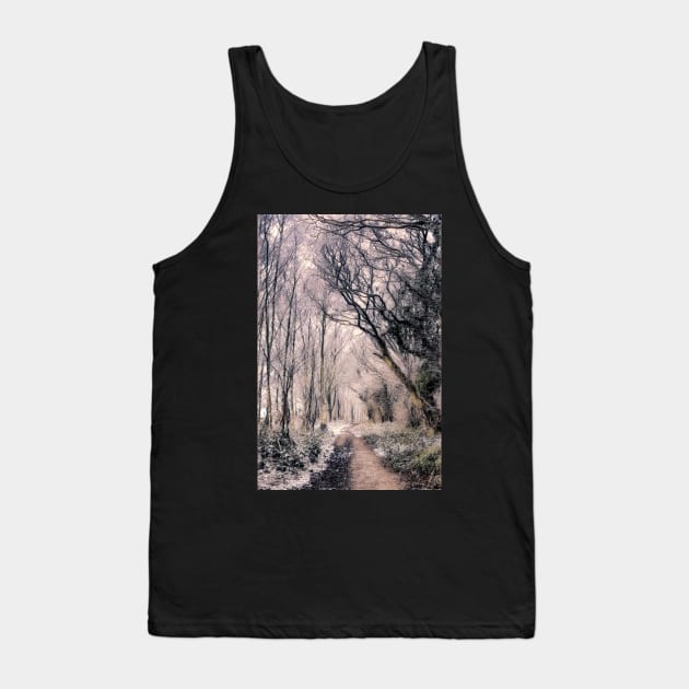 Winter forest pathway - Art Print Tank Top by stuartchard